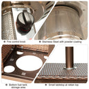 HOMCOM Free Standing Rattan Outdoor Garden Heater Brown 12KW