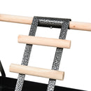 Pawhut Stainless Steel and Fir Wood Bird Stand