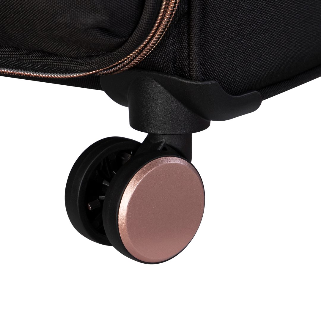 IT Luggage Suitcase Divinity Black and Rose Gold