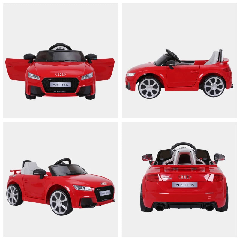 HOMCOM Kids Electric Ride On Car Audi TT RS - Red