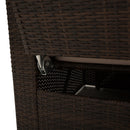 Outsunny Rattan Double Lounge - Brown