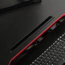 Vinsetto Liftable Computer Stand Height Adjustable Ergonomic E-sports Desktop Stand PC w/ Keyboard Tray Widely Compatible Workstation Riser for Home Office Dormitory Compatible