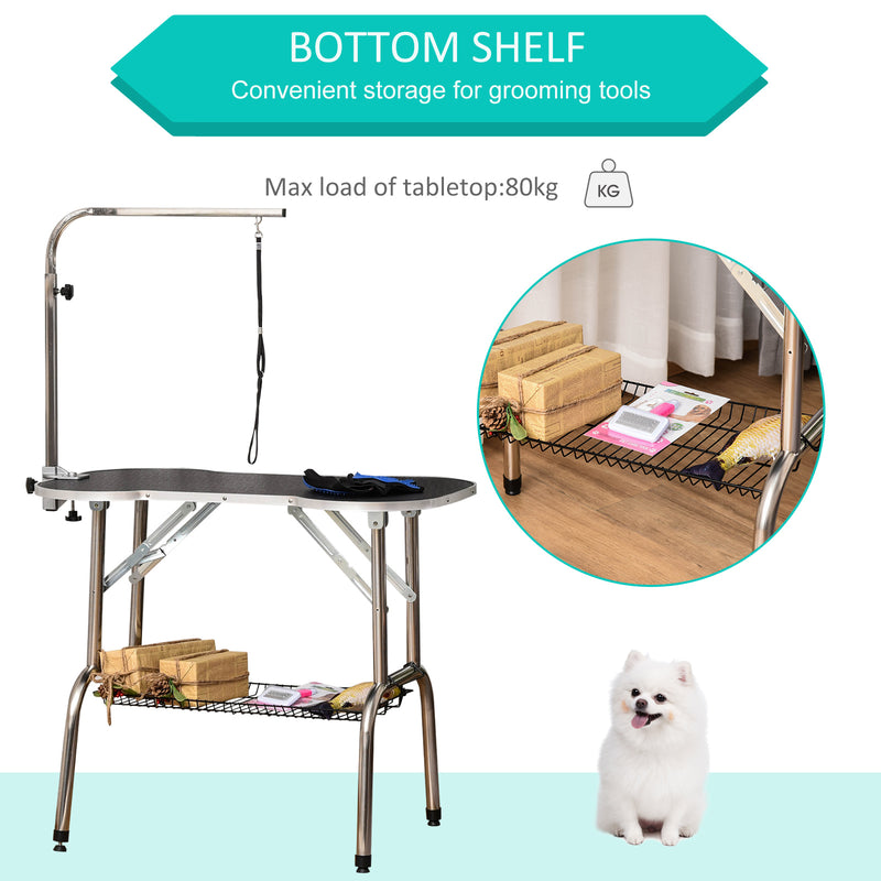 PawHut Pet Foldable Grooming Table