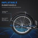 HOMCOM Childrens Scooter With Backet & Brakes - Blue