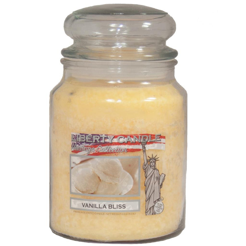 Heritage Candle 22oz Glass Jar Bubble Lid - Vanilla Bliss