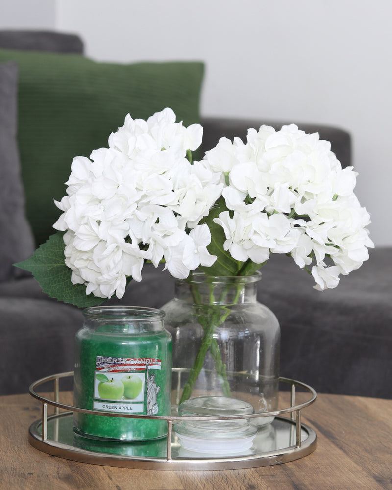 Heritage Candle 22oz Glass Jar Bubble Lid - Green Apple