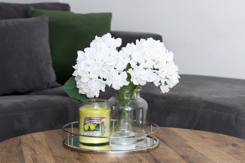 Heritage Candle 22oz Glass Jat Bubble Lid Lemon Burst