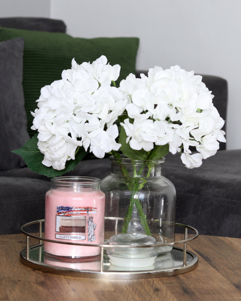 Heritage Candle 22oz Glass Jar Bubble Lid - Fluffy Towels