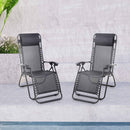 Silver & Stone Bali Valencia Reclining Sun Lounger - Grey