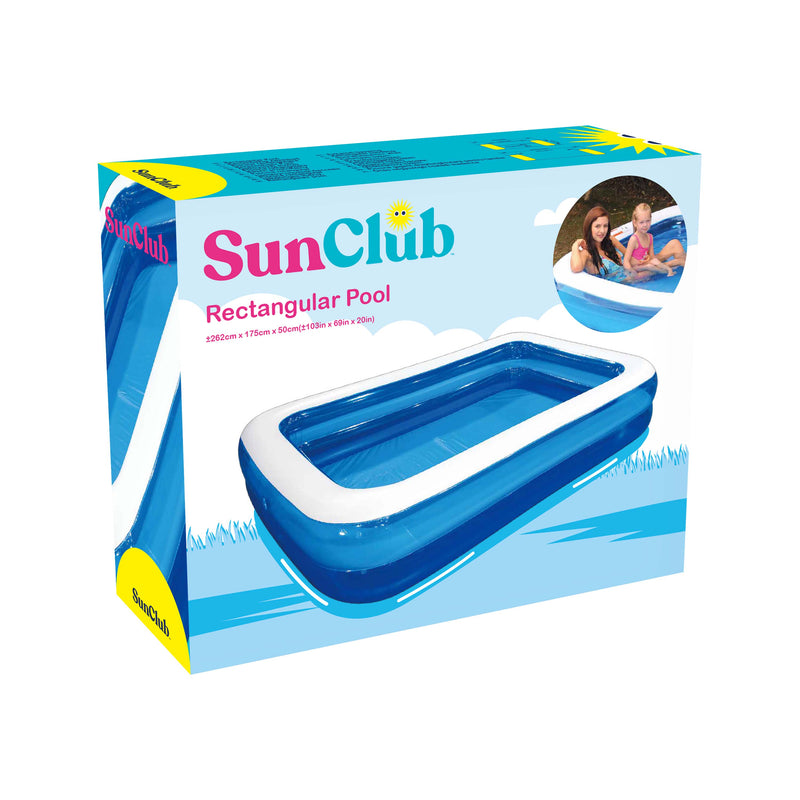 Sun Club Inflatable Family Sized Pool Large - 2.6M