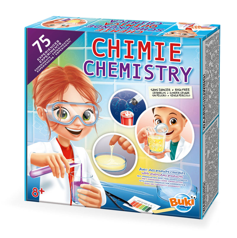 Buki Chemistry Set with 75 Experiments