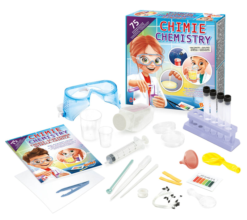 Buki Chemistry Set with 75 Experiments