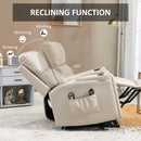 HOMCOM Lift Chair for Living Room, Recliner Chair with Vibration Massage, Heat