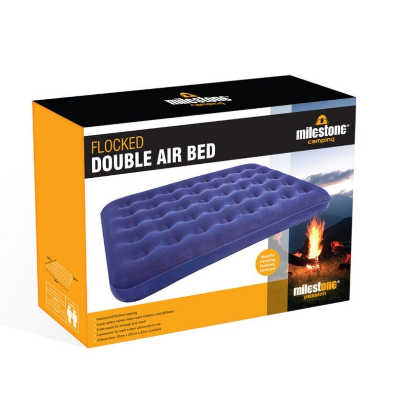 Milestone Airbed Double Flocked