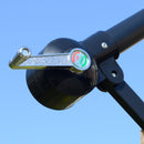 Outsunny 2.7m Garden Cantilever Banana Parasol Sun Shade w/ Crank, Light Brown