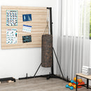 SPORTNOW Punch Bag Stand for Heavy Bag and Speed Bag, Foldable and Adjustable