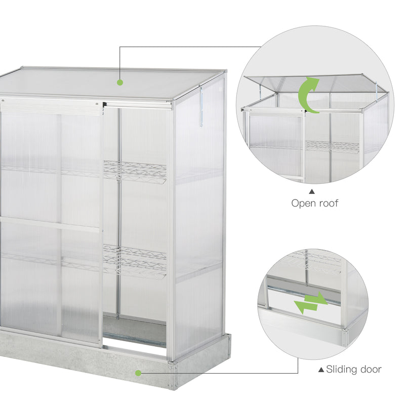 Outsunny Sun Plate 3-Tier Greenhouse