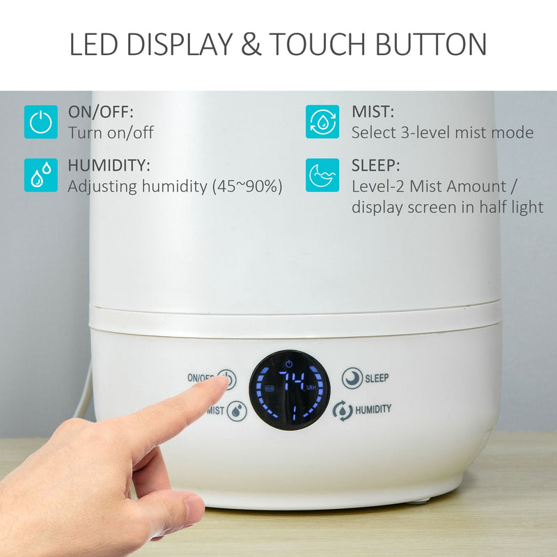 HOMCOM De Humidifier 5L - White