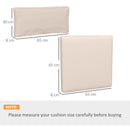 Outsunny Replacement Cushions for Outdoor Furniture Garden Seat Cushion Pad