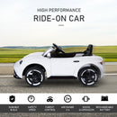 Kids Electric Ride On Car - White - 6V