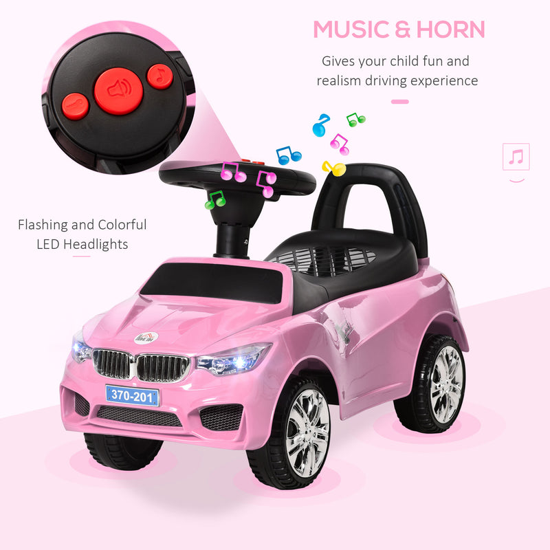 HOMCOM Sliding Car - Pink