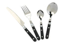 Apollo Cutlery Set Bistro Black 16 Piece