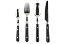Apollo Cutlery Set Bistro Black 16 Piece