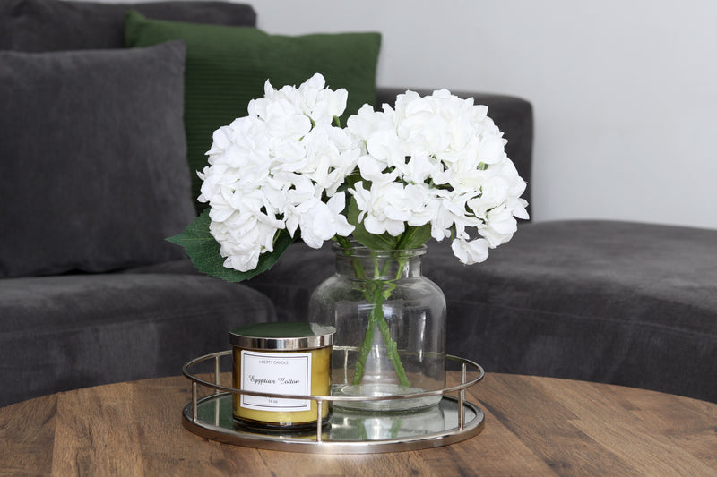 Indulgence Collection Candle  14oz Coloured Glass Jar - Egyptian Cotton