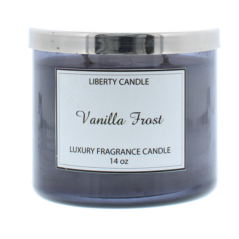 Indulgence Collection Candle  14oz Coloured Glass Jar - Vanilla Frost