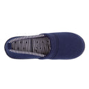 Totes Stripe Full Back Womens Slipper - Navy