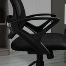 Vinsetto Mesh Office Chair Swivel Desk Task Computer Chair with  Lumbar Back Support Adjustable Height Arm for Home Black Home PC w/ Arm