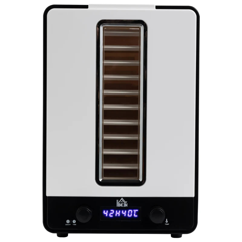 HOMCOM Food Dehydrator 11 Tier 550W - White