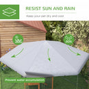 PawHut Walk in Chicken Run with Cover for 10-15 Chickens, Hens, Rabbits, Ducks