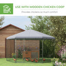 PawHut Walk in Chicken Run with Cover for 10-15 Chickens, Hens, Rabbits, Ducks