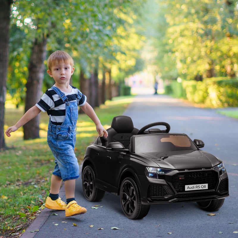 HOMCOM Kids Electric Ride On Car Audi RS Q8 6v - Black