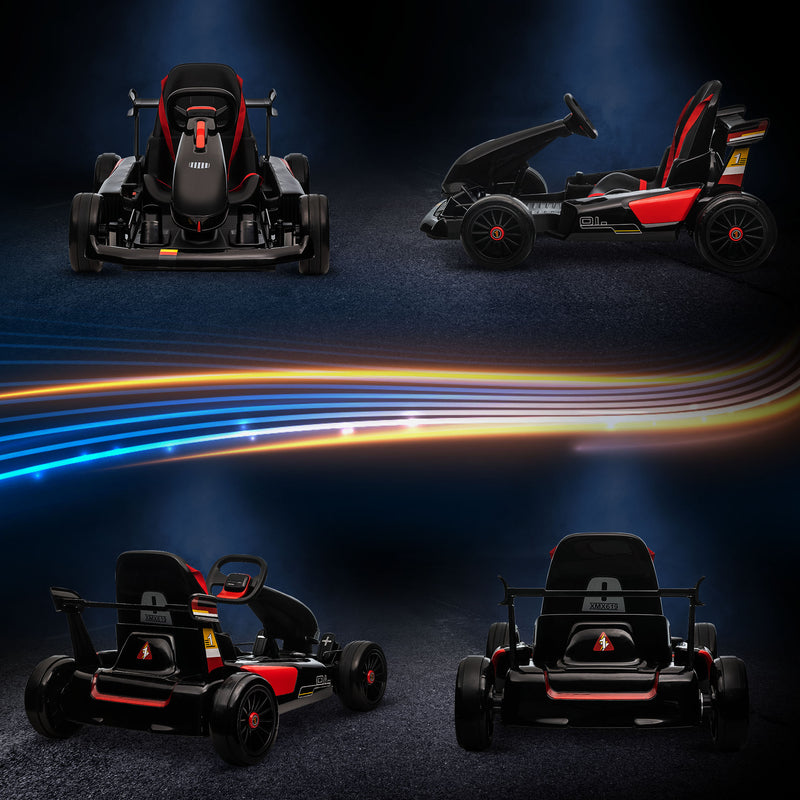 HOMCOM Kids Electric Ride On Go Cart 12v - Black