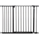 PawHut Pressure Fitted Pet Dog Safety Gate Metal Fence 76 cm Tall, Black