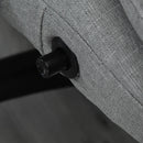 Vinsetto Heated Massage Recliner Office Chair Ergonomic Gaming Heated Home Office Padded  Linen-Feel Fabric & Swivel Base Light Grey Executive Reclining w/ Heating Points Relaxing Headrest