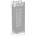HOMCOM Indoor Space Heater Oscillating Ceramic Heater w/ Adjustable Modes 1000W/2000W