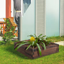 Outsunny Wooden Raised Garden Bed Planter 80 x 80cm