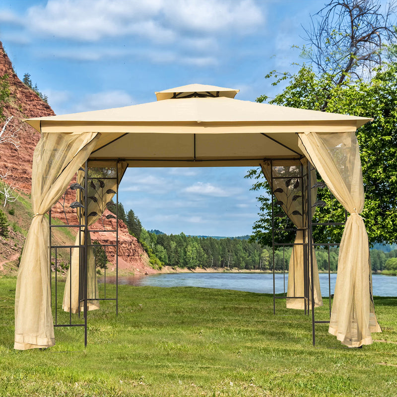 Outsunny Netting Gazebo - 4 Piece Sidewalls