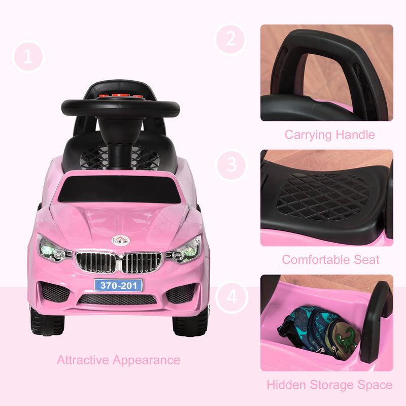 HOMCOM Sliding Car - Pink