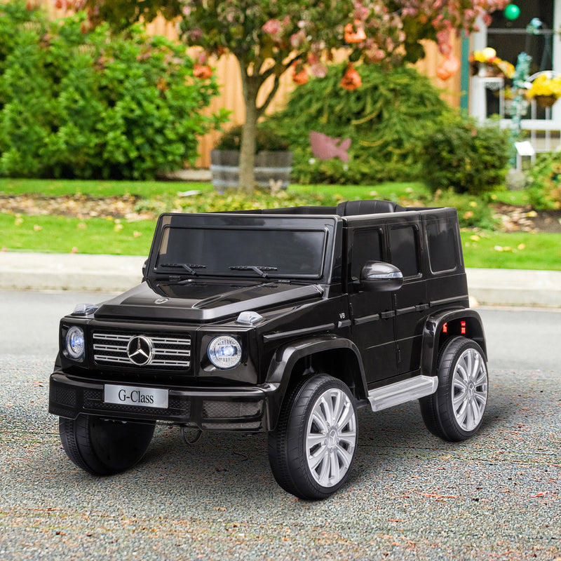 HOMCOM Kids Electric Ride on Mercedes Benz G500 12v - Black