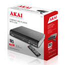 Akai Compact DVD Player with USB Black