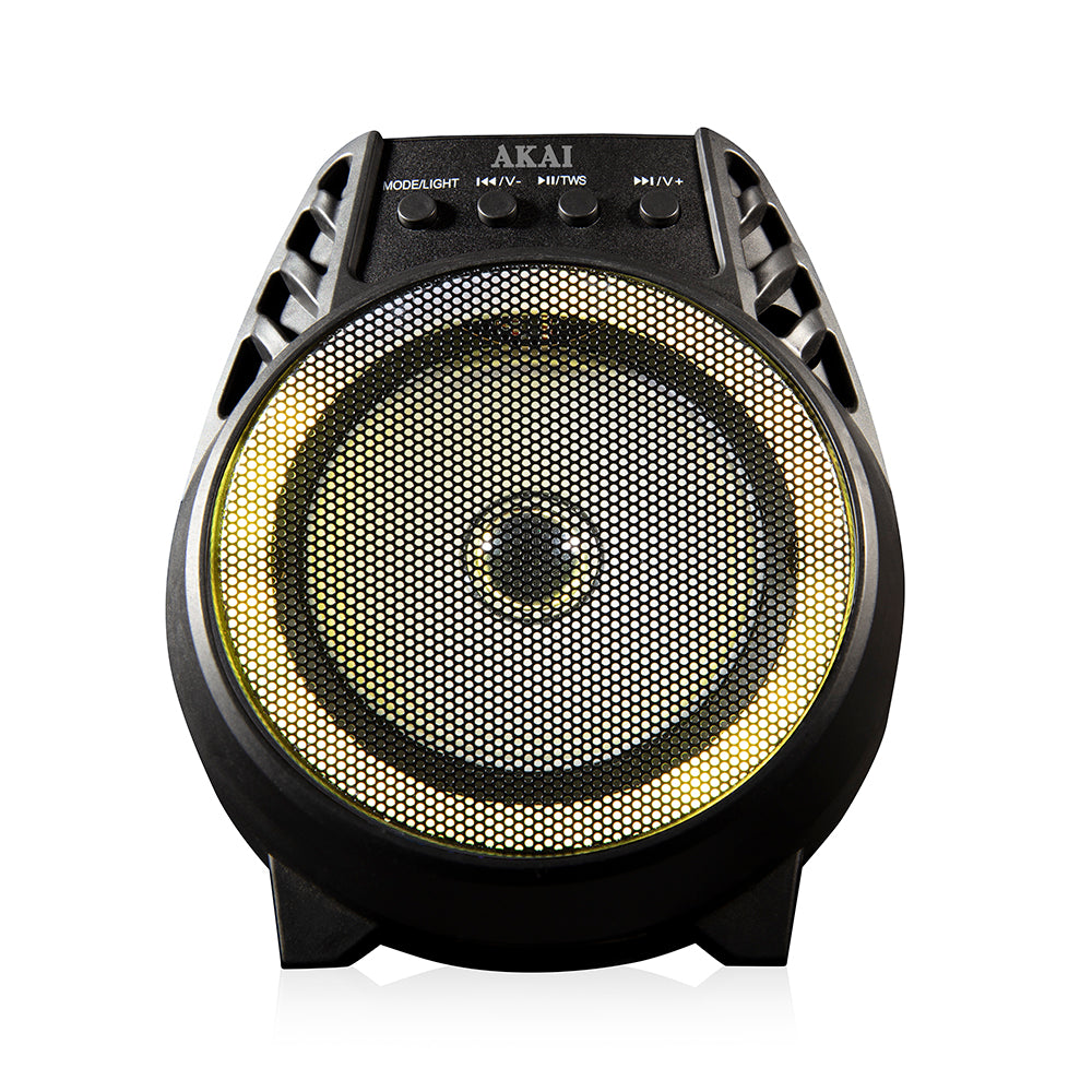 Akai vibes bluetooth led hot sale speaker