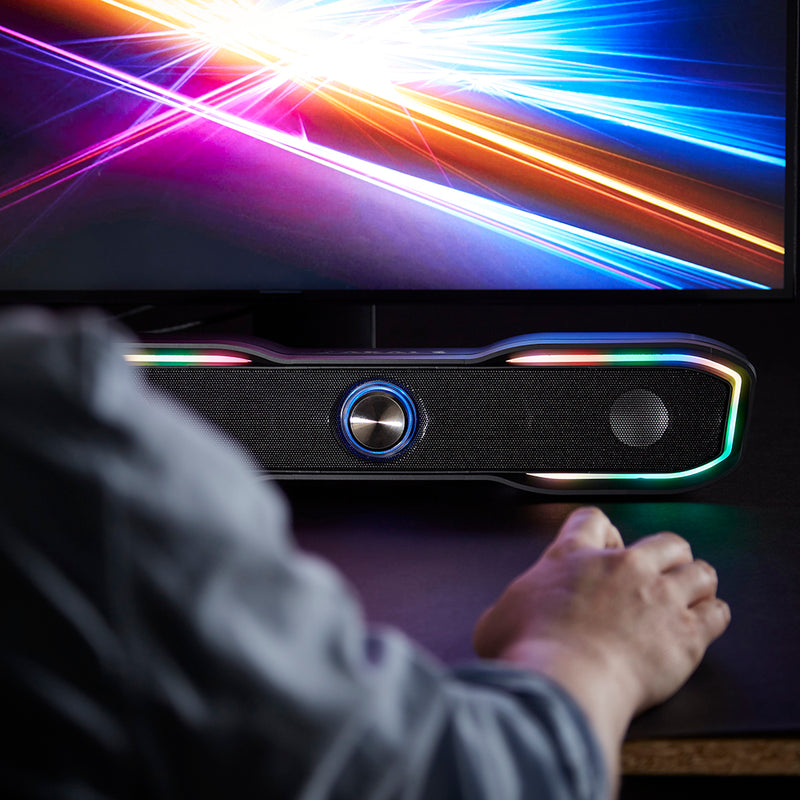 Ozone Solo - BARRE DE SON RGB Bluetooth 2.0 – Setup Game