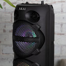 Akai Vibes Dual 6.5inch Bluetooth Portable Party Speaker Black