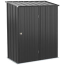 Outsunny Outdoor Storage Shed Steel Garden Shed w/ Lockable Door for Backyard