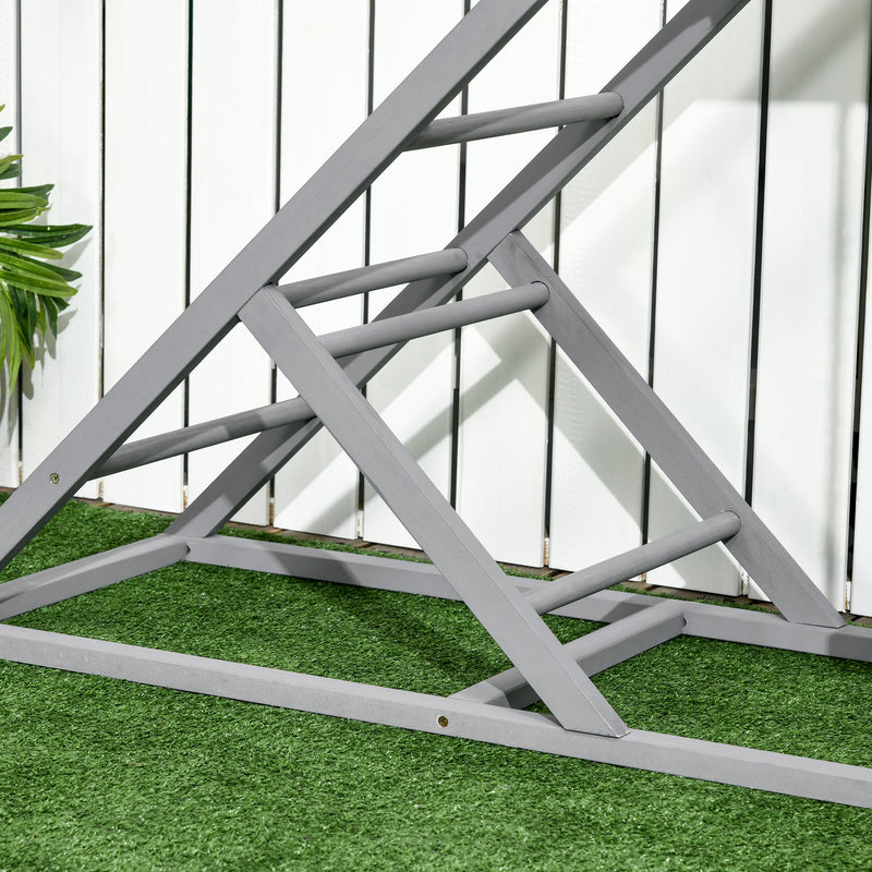 PawHut Chicken Coop Toy with Swing, Ladder, Platform for 2 Chickens, Hens, Grey