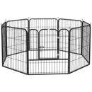 Pawhut  0.79 x 0.79m Pet Playpen Metal Hutch Cage House Rabbit Guinea Dog Puppy